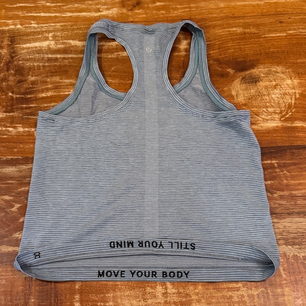 Gray Striped Women's Tank Top
